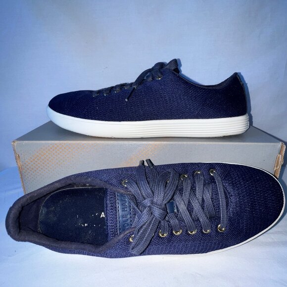 Cole Haan Grand.OS Navy Knit Lace Up Fashion Sneakers, W10504, Size 8, EC! - Picture 8 of 14